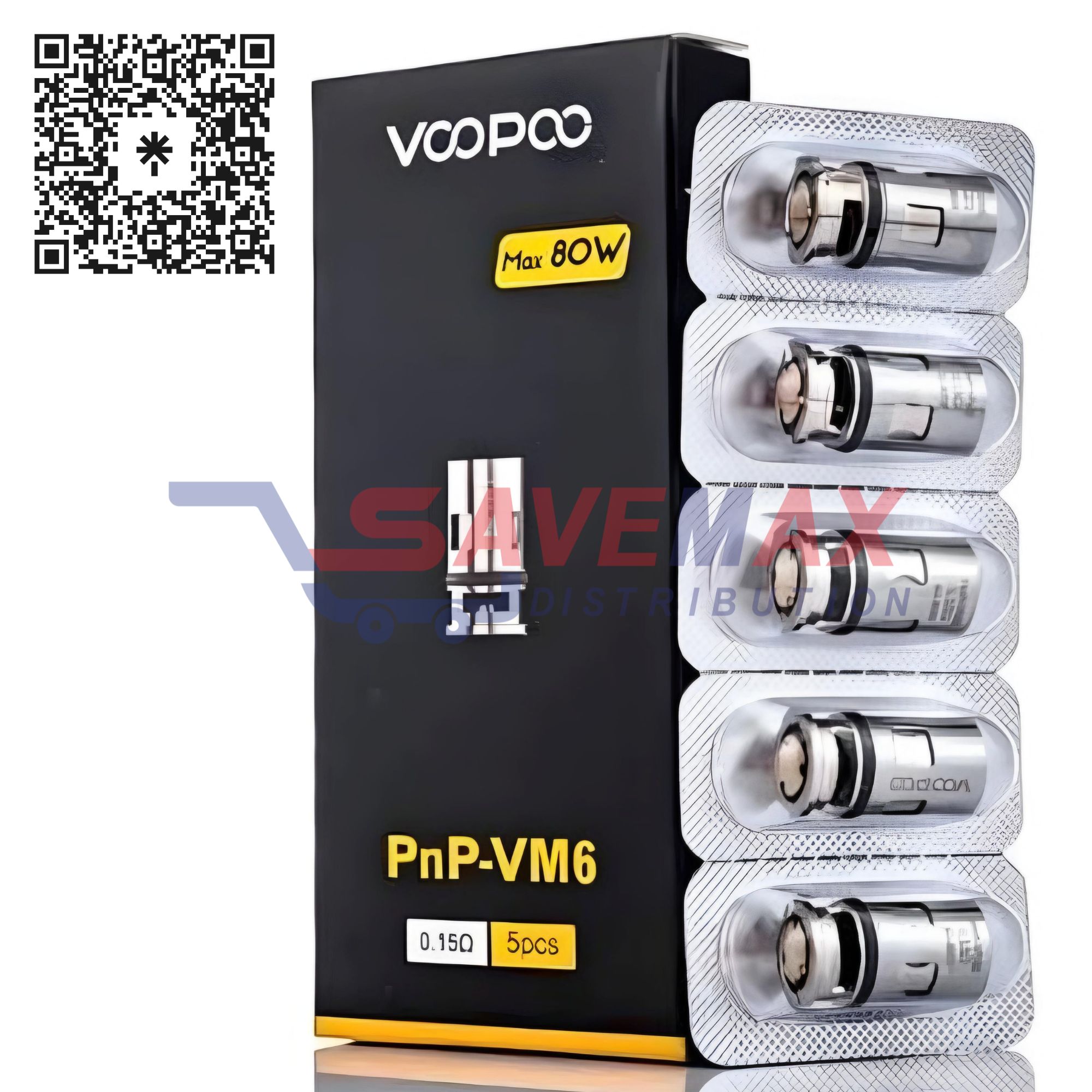 S05944 VOOPOO PNP-VM6 0.15 COILS 5CT - Image 1