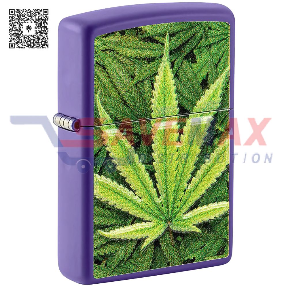 S05989 ZIPPO LIGHTER CANNABIS DESIGN 49790 - Image 1