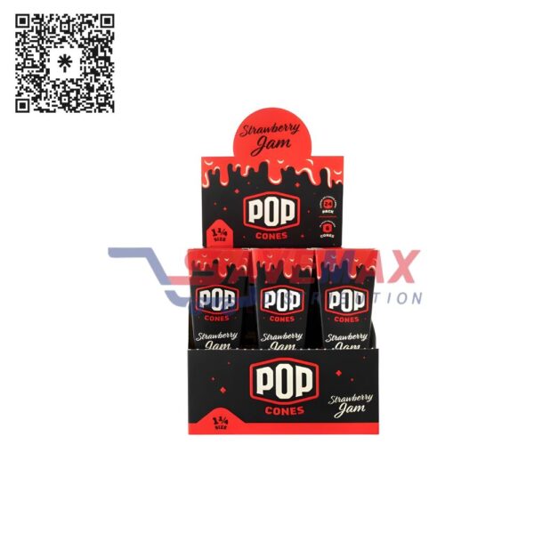POP CONES STRAWBERRY JAM 1-1/4 400CT