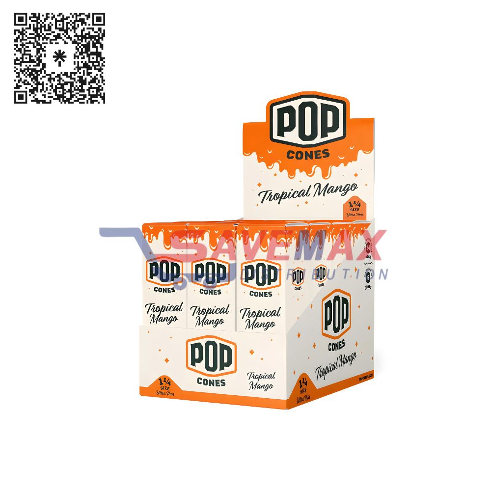 S06450 POP CONES TROPICAL MANGO 1-1/4 400CT - Image 1