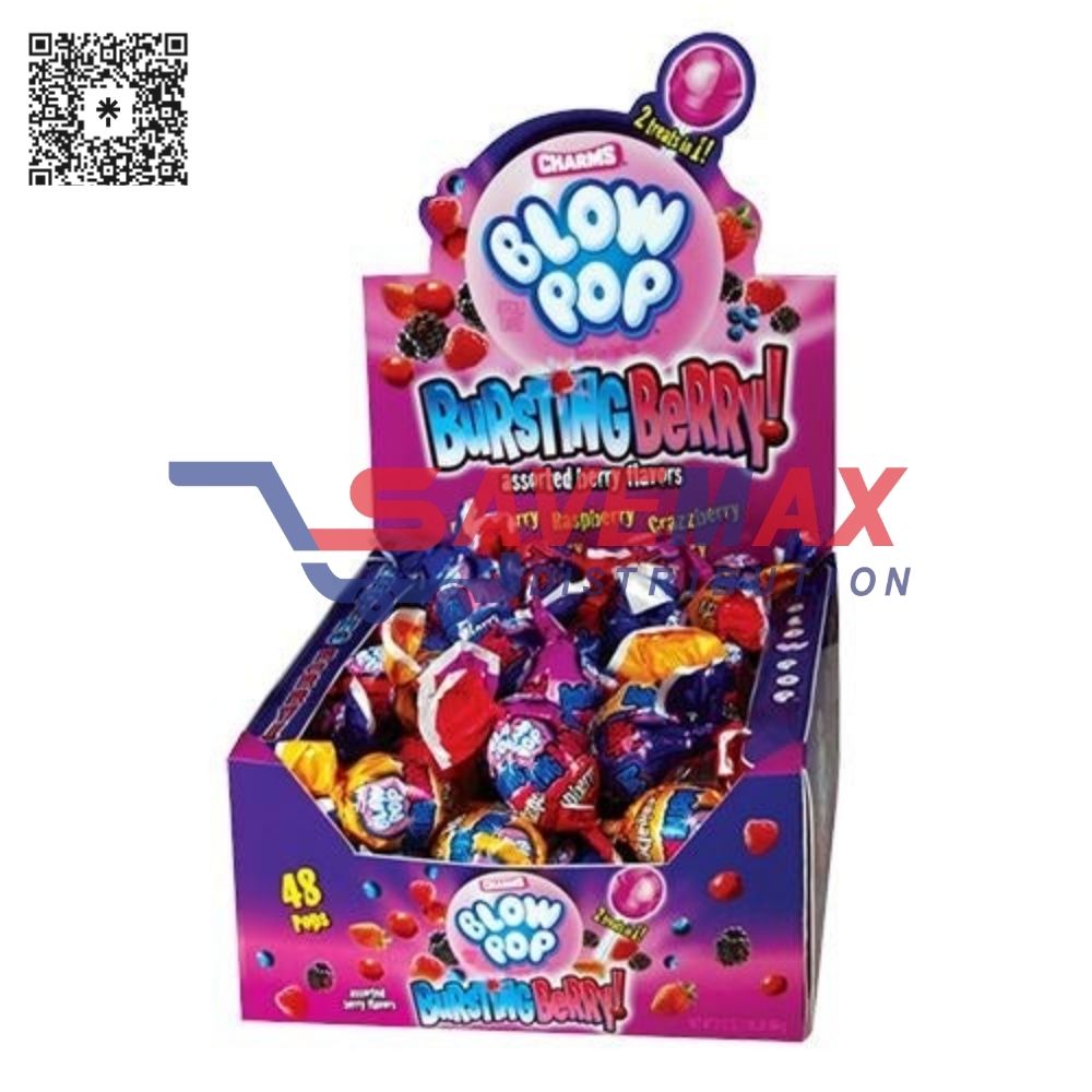 S06582 BLOW POP BURSTING BERRY 48CT - Image 1