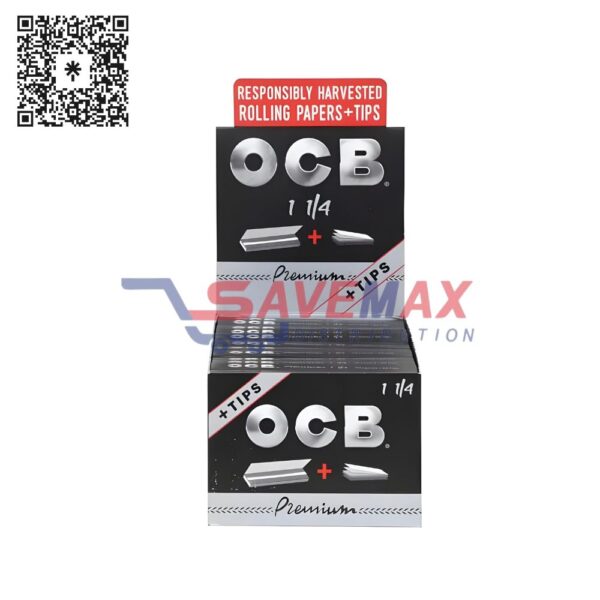 OCB SOPHISTIQUE CIGARETTE PAPER+TIP 24CT