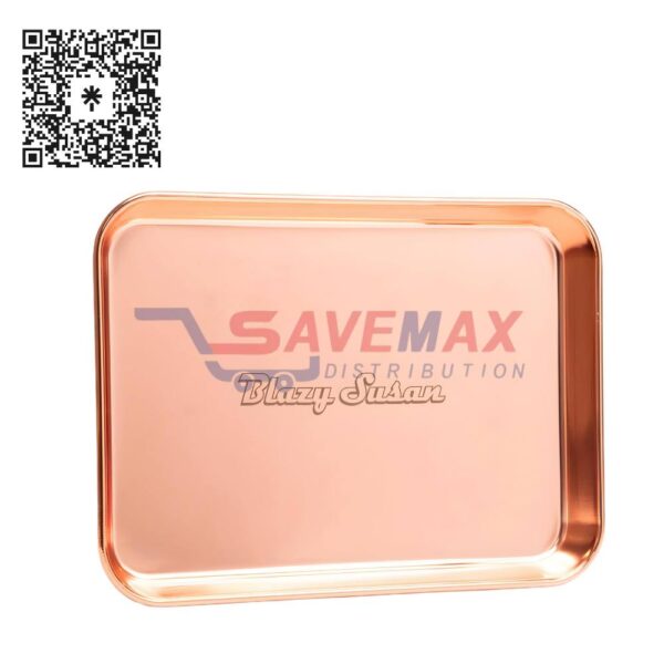 BLAZY SUSAN ROLLING TRAY ROSE GOLD
