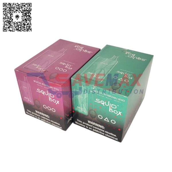 SQUID BOX BANANA ICE 5% 4500 PUFFS 10CT