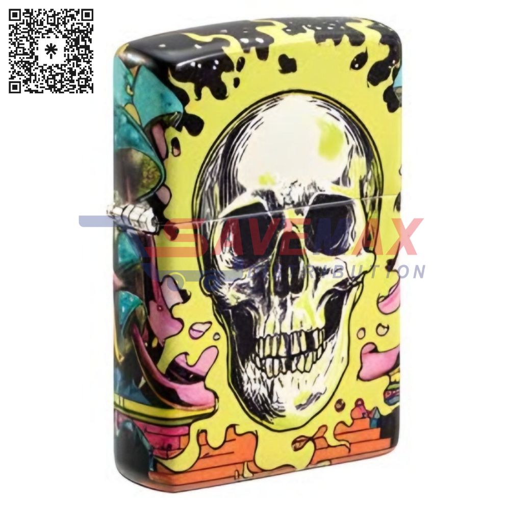 S07091 ZIPPO LIGHTER SKULL DESIGN 48640 - Image 1