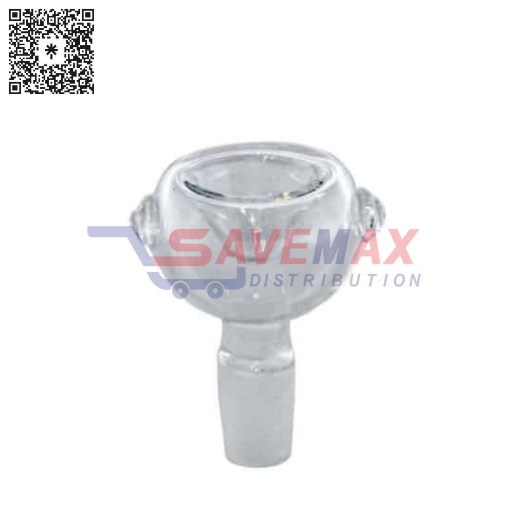 S07193 CLEAR GLASS BOWL 14MM MALE - Image 1