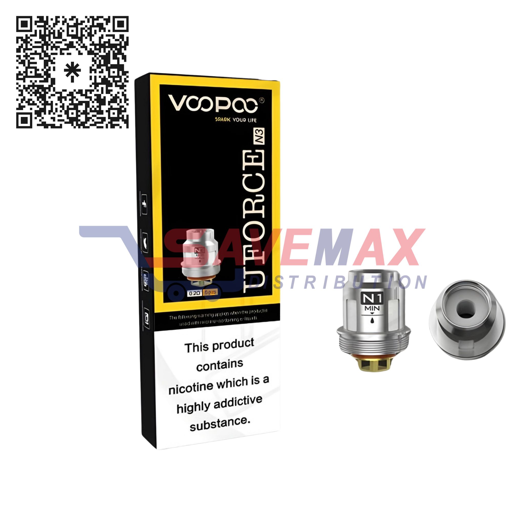 S07243 VOOPOO UFORCE COILS N1 0.13 5CT - Image 1
