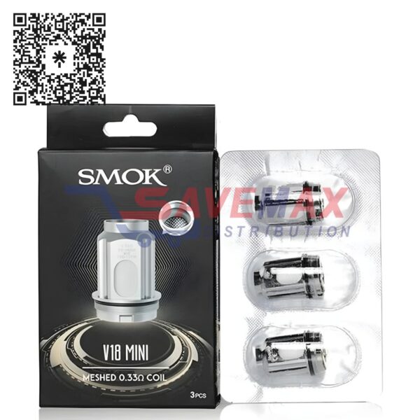 SMOK V18 MINI MESH 0.2 COILS 3CT