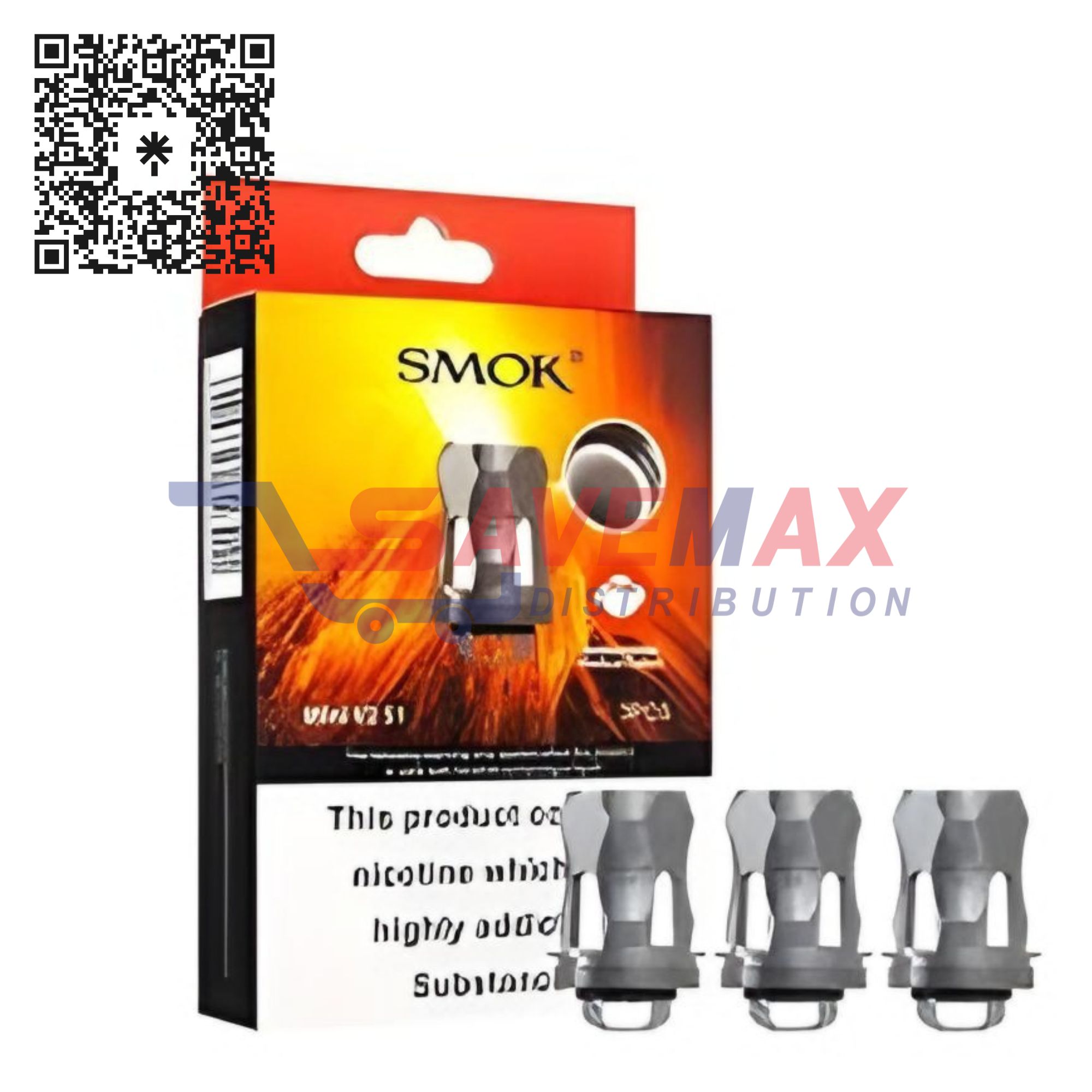 S07253 SMOK BABY V2-S1 0.15 COILS 3CT - Image 1