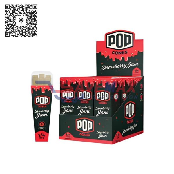 POP CONES STRAWBERRY JAM KG 400CT