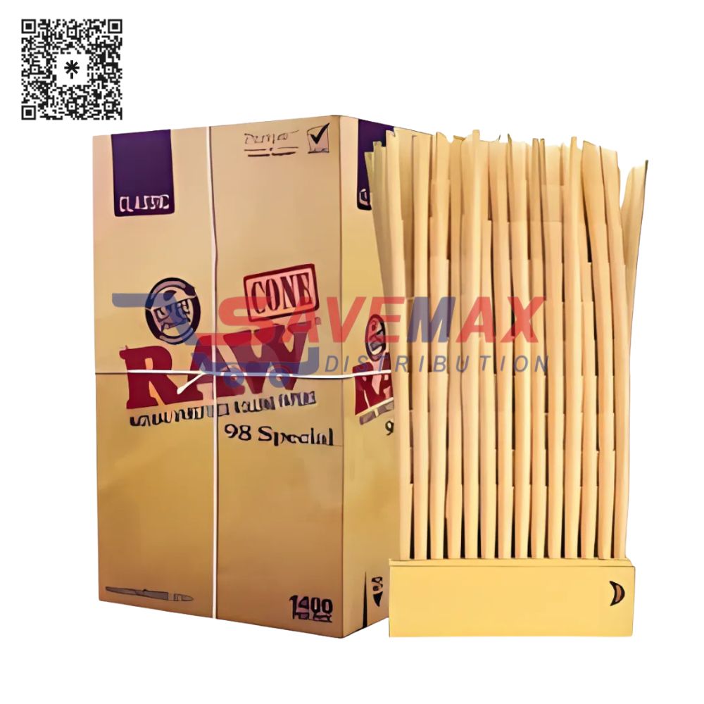 S07337 RAW CLASSIC CONE 98 SPECIAL 1400 PER BOX - Image 1