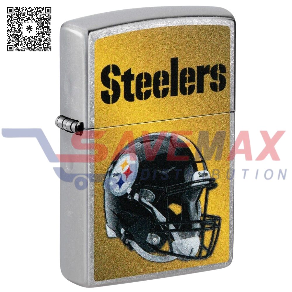 S07360 ZIPPO LIGHTER NFL PITTSBURGH STEELERS 48445 - Image 1