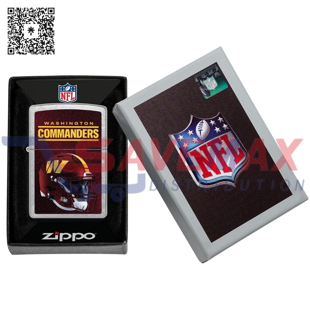 S07363 ZIPPO LIGHTER NFL WASHINGTON COMMANDERS 48450 - Image 1