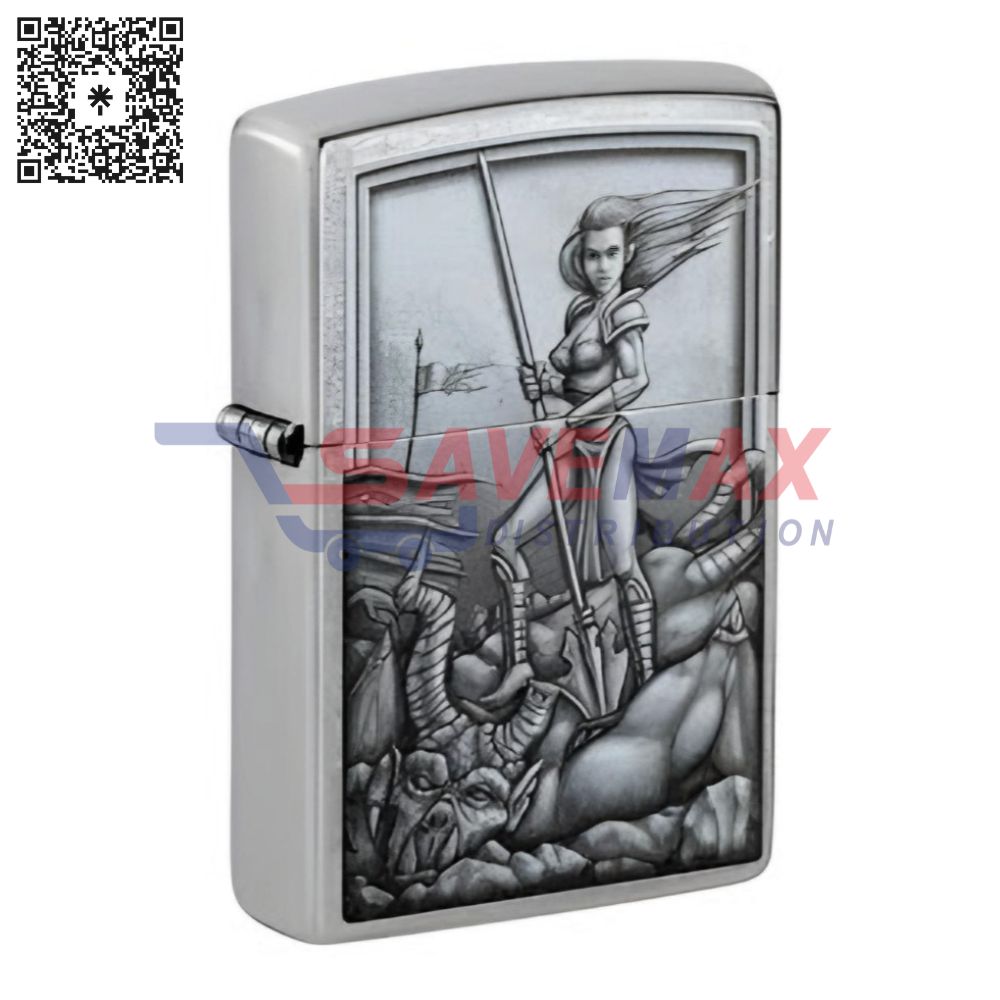 S07397 ZIPPO LIGHTER MEDIEVAL MYTHOLOGICAL DESIGN 48371 - Image 1