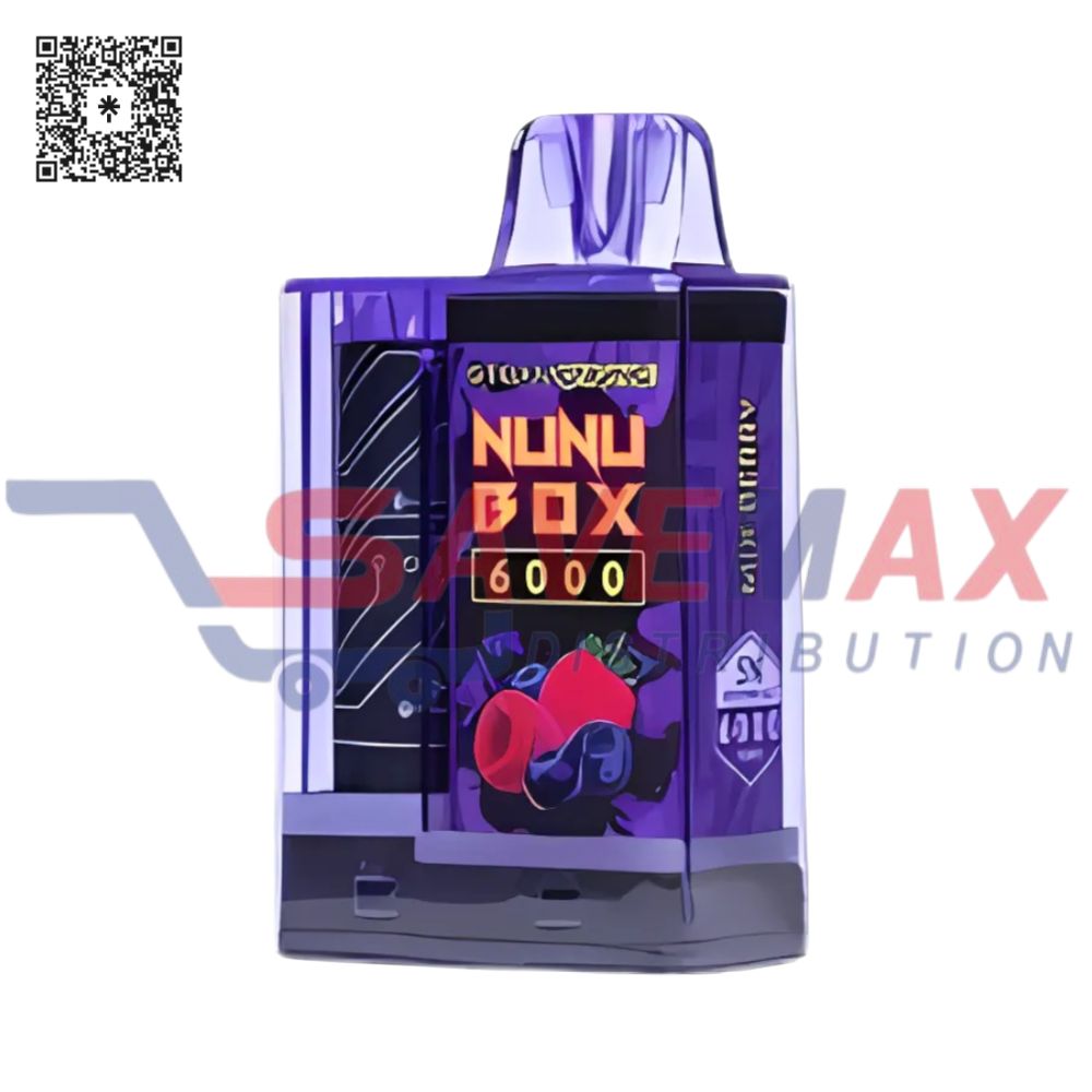 S07502 NUNU BOX MIX BERRY 5% 6000 PUFFS 5CT - Image 1