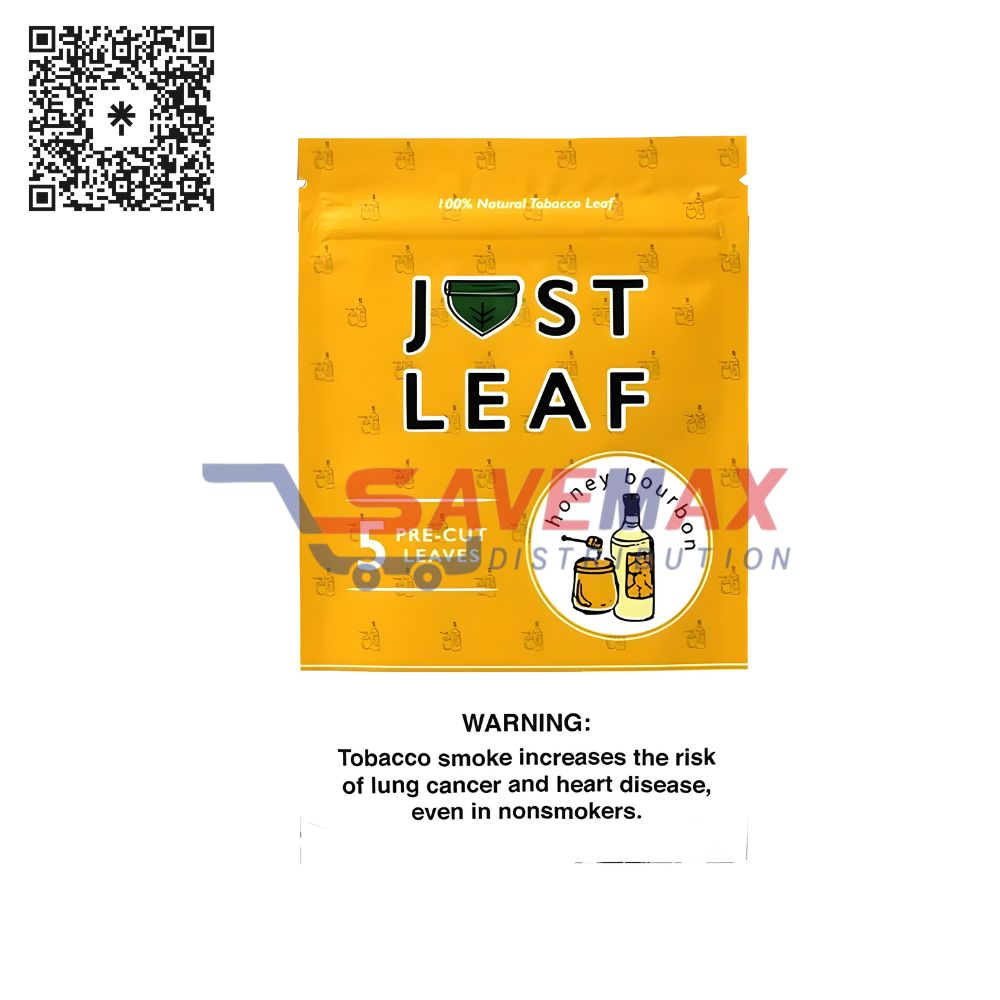 S07542 JUST LEAF HONEY BOURBON 8/5CT - Image 1