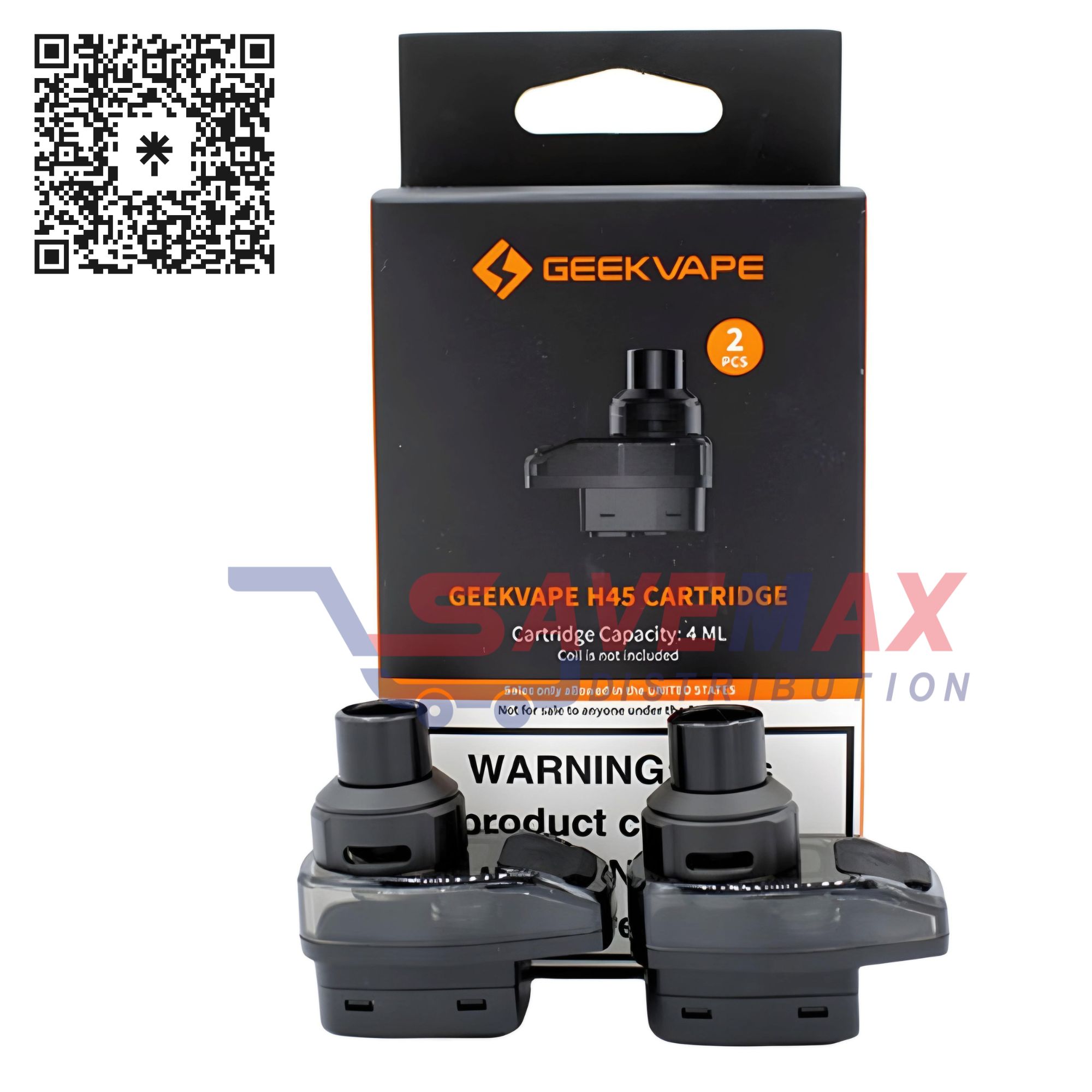 S07551 GEEKVAPE H45 CARTRIDGE 2CT - Image 1