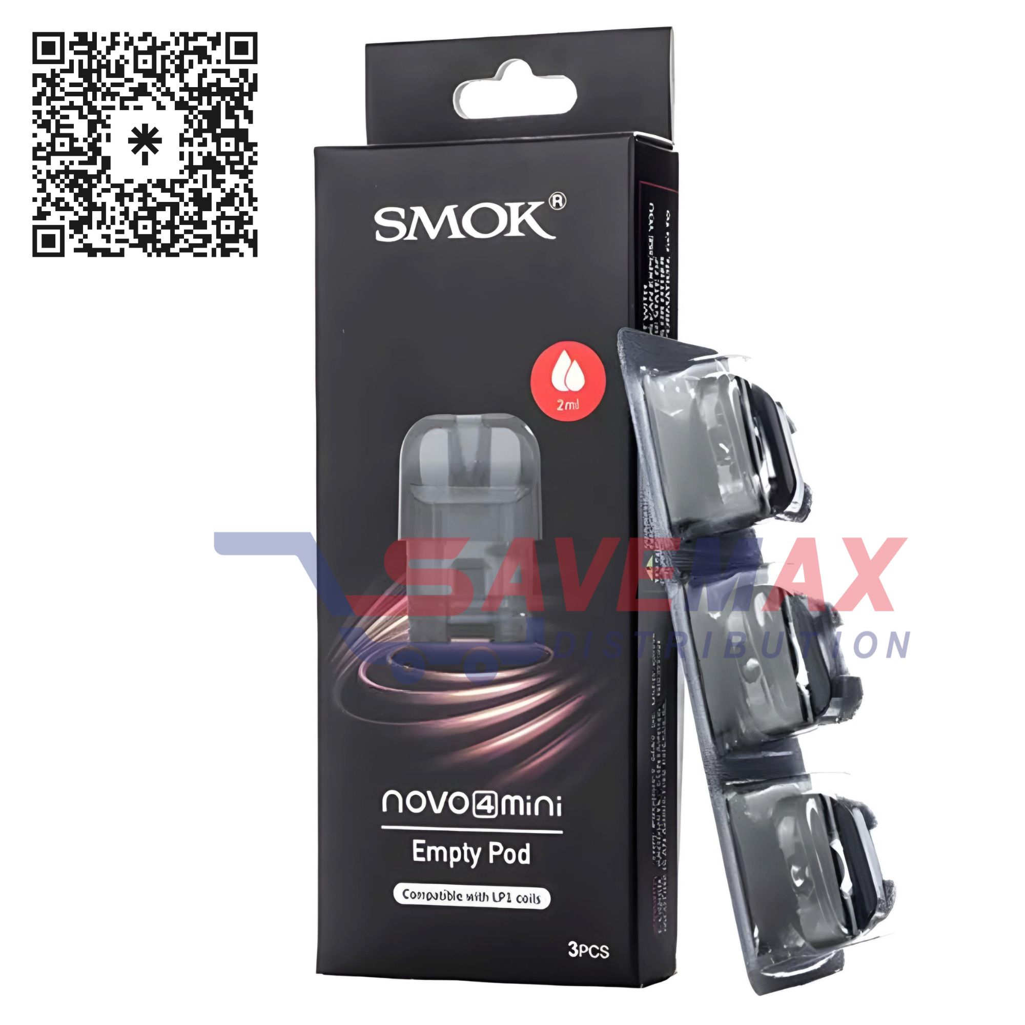 S07557 SMOK NOVO 4 MINI EMPTY POD 3CT - Image 1