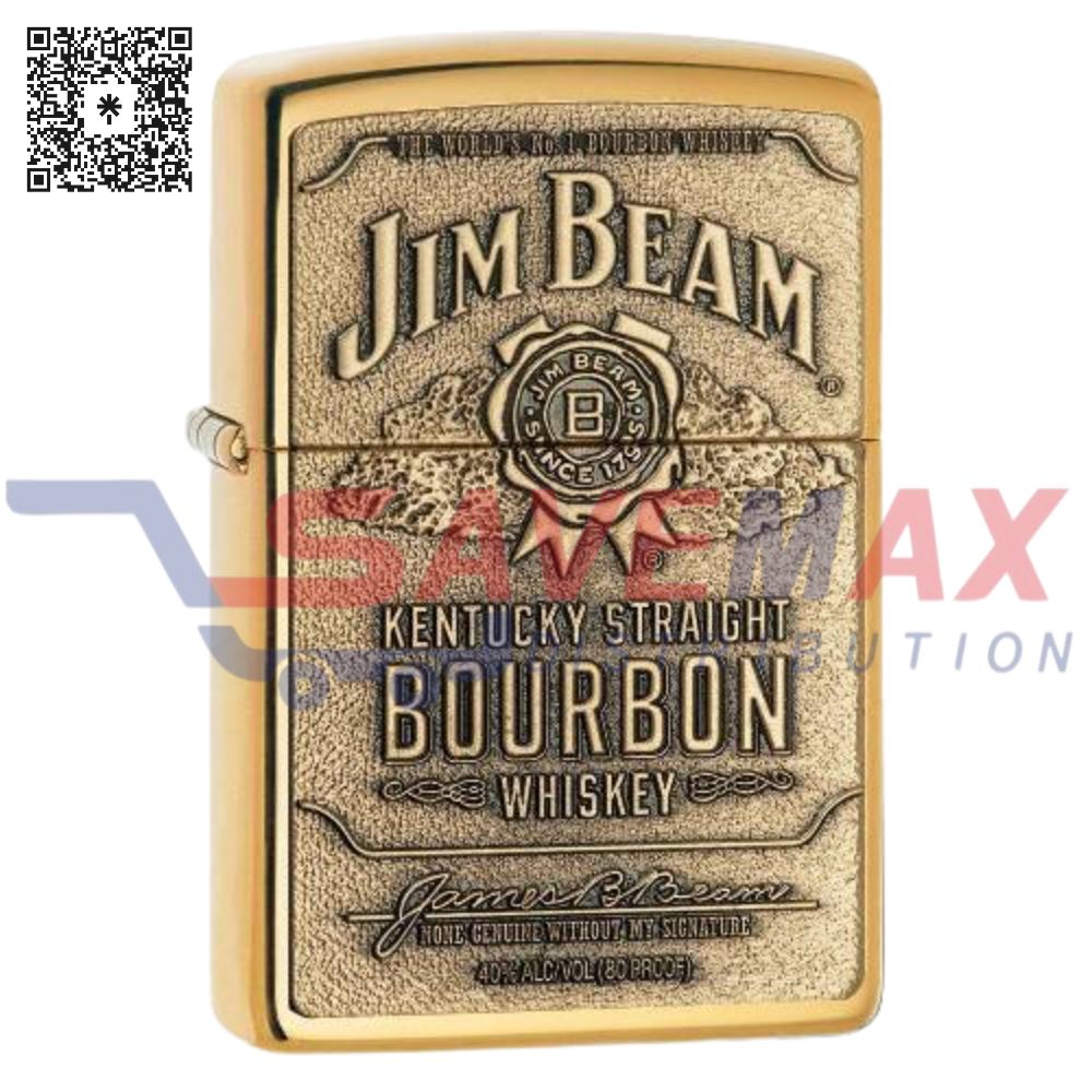 S07669 ZIPPO LIGHTER JM BM LBL EMB 254BJB - Image 1