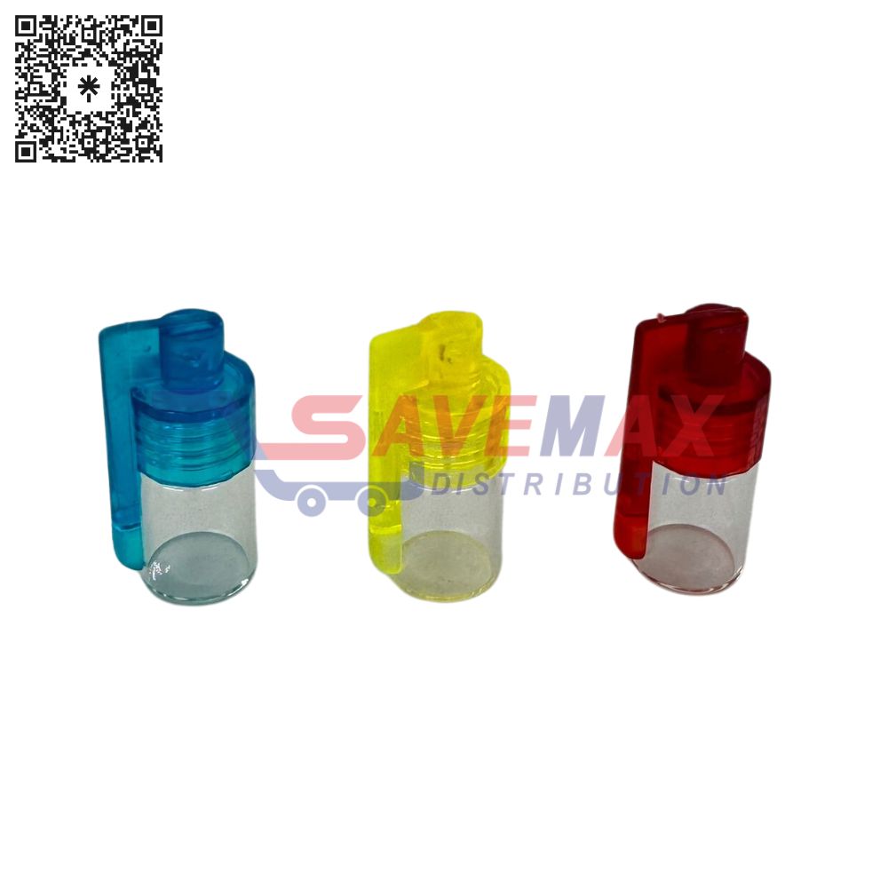 S07794 SMALL GLASS VIAL W/ SPOON - Image 1