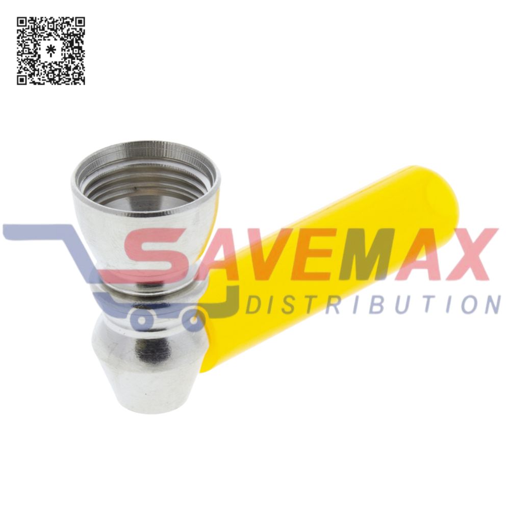S07805 2.5" METAL HAND PIPE W/ PLASTIC MOUTHPIECE - Image 1