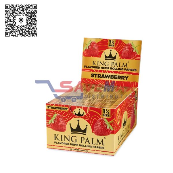 KING PALM PAPERS 1-1/4 STRAWBERRY 50CT