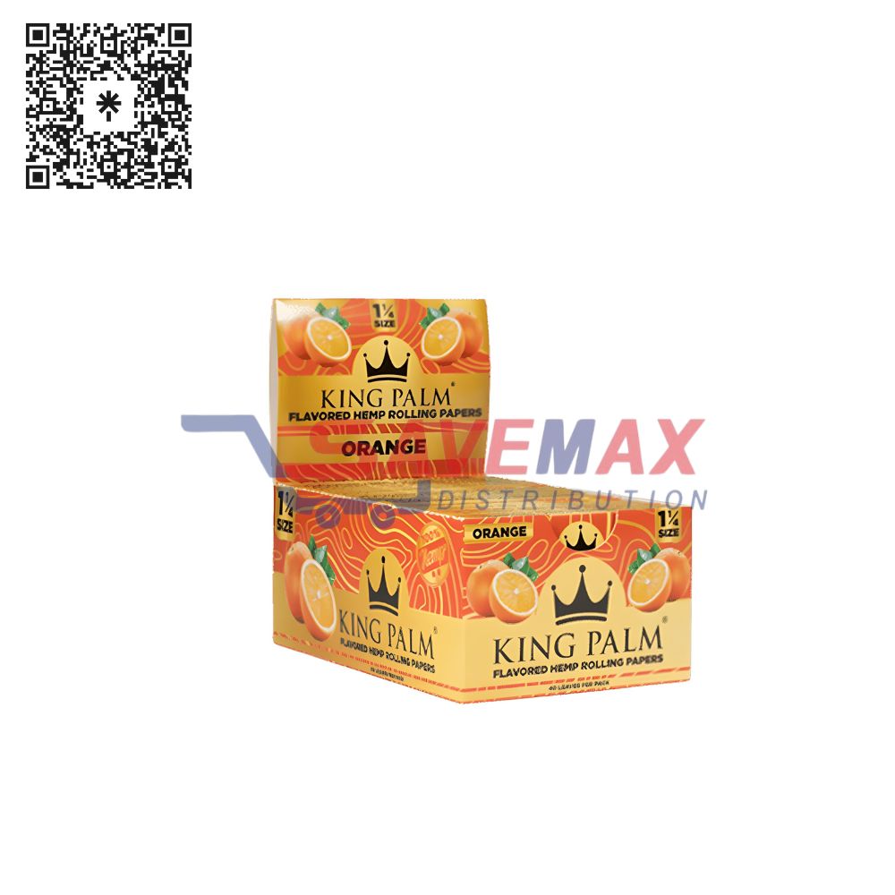 S07912 KING PALM PAPERS 1-1/4 ORANGE 50CT - Image 1