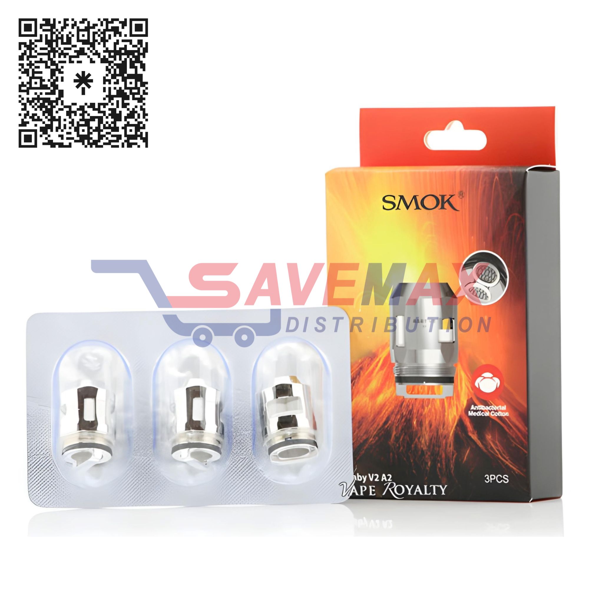 S07963 SMOK BABY V2 A2 COIL 3CT - Image 1