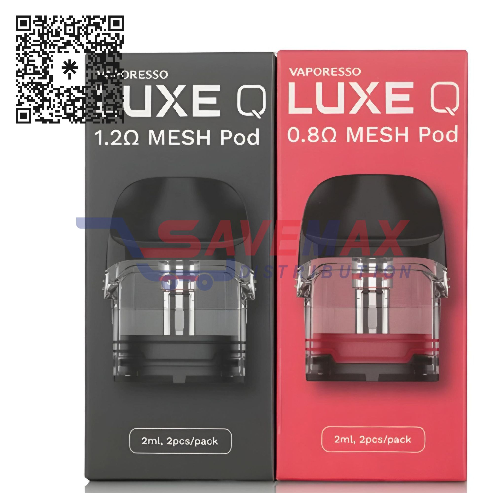 S07974 VAPORESSO LUXE Q MESH POD 0.8 2CT - Image 1