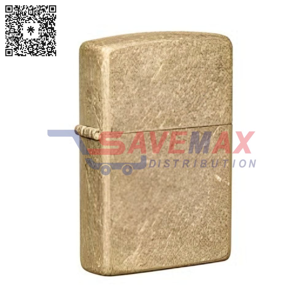 S07987 ZIPPO LIGHTER REGULAR STREET BRASS 48267 - Image 1