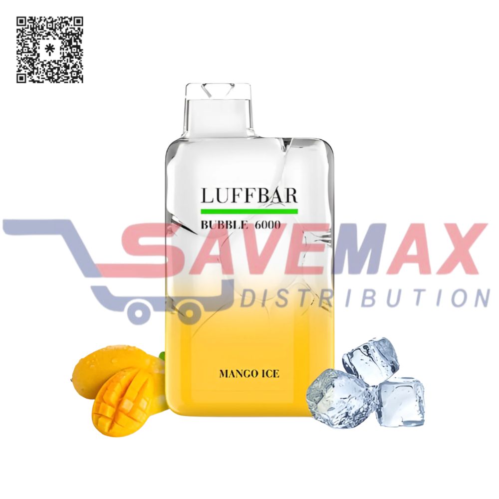 S08002 LUFFBAR MANGO ICE 6000 PUFFS 10CT - Image 1