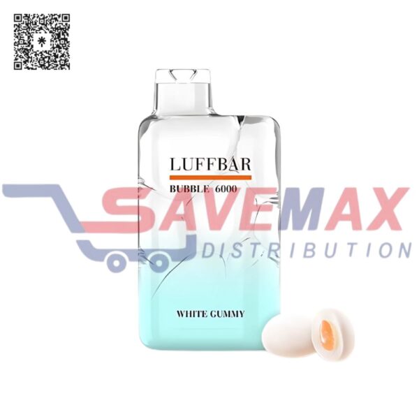 LUFFBAR WHITE GUMMY 6000 PUFFS 10CT