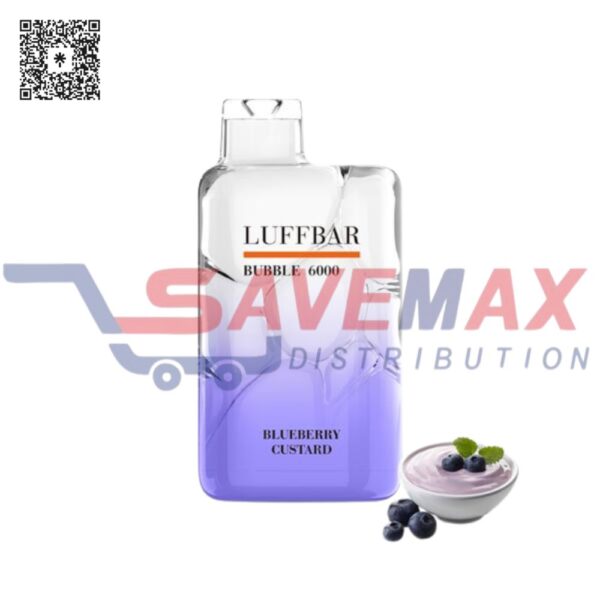 LUFFBAR BLUEBERRY CUSTARD 6000 PUFFS 10CT