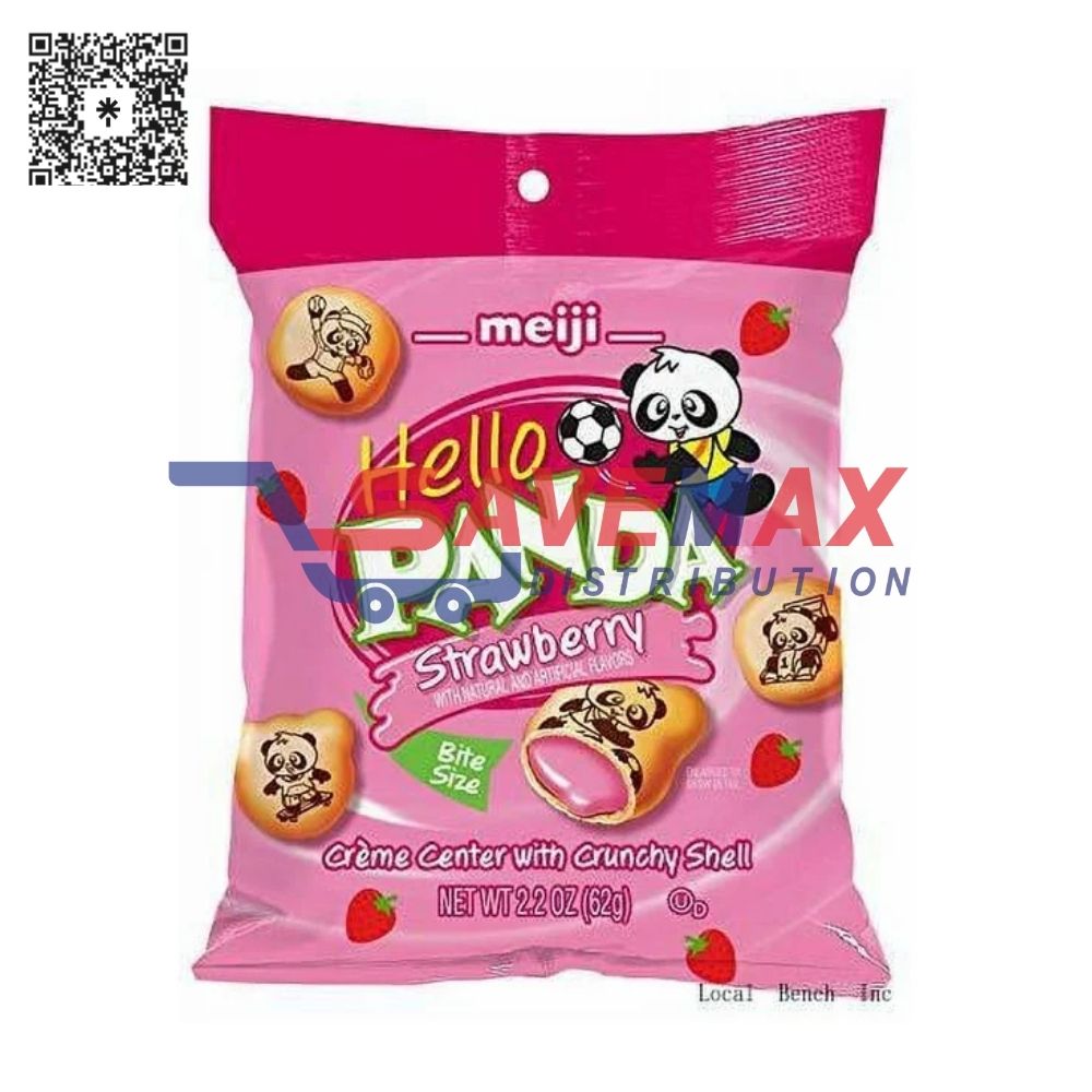 S08028 HELLO PANDA BITE STRAWBERRY 6/2.2OZ - Image 1