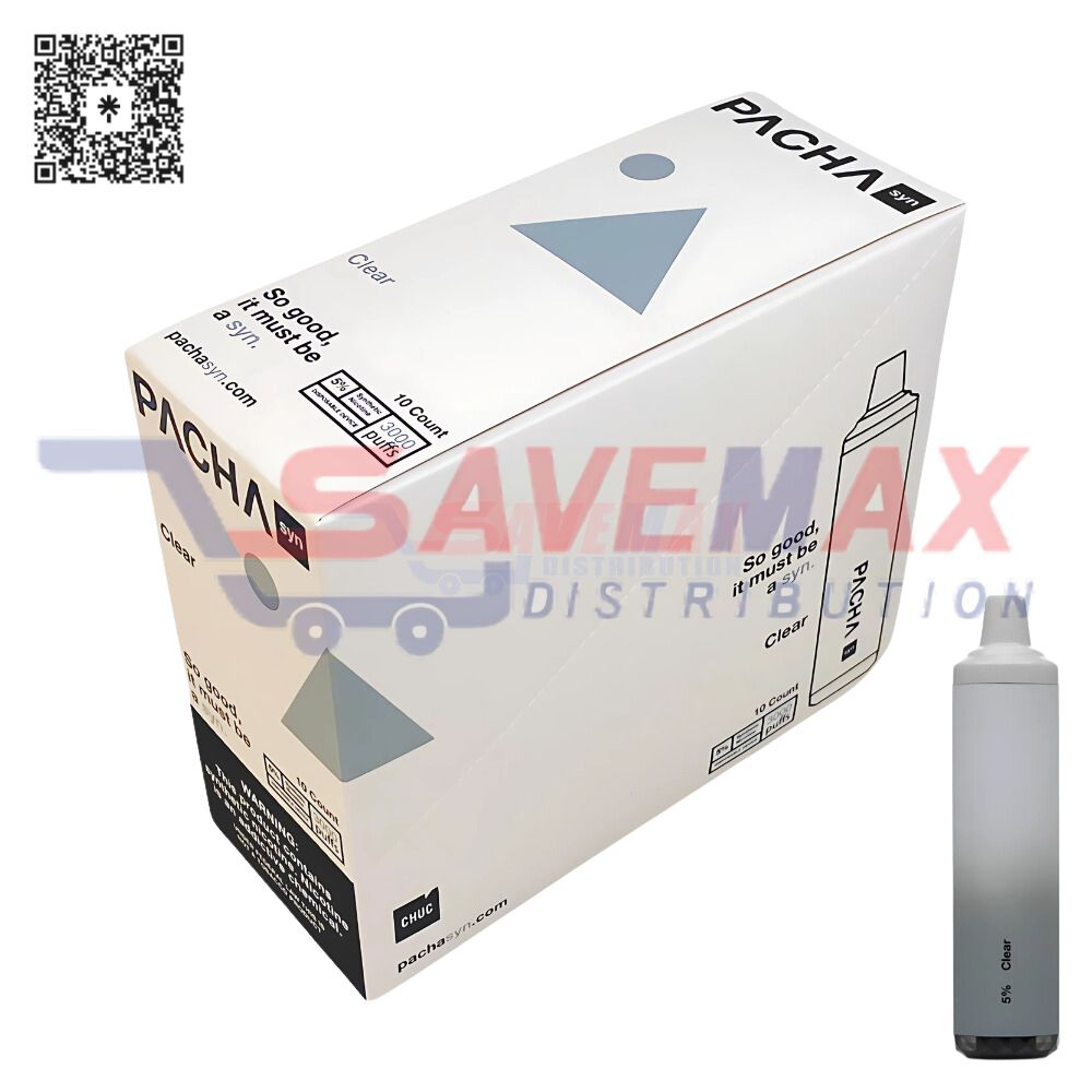 S08077 PACHA CLEAR 3000 PUFFS 1OCT - Image 1