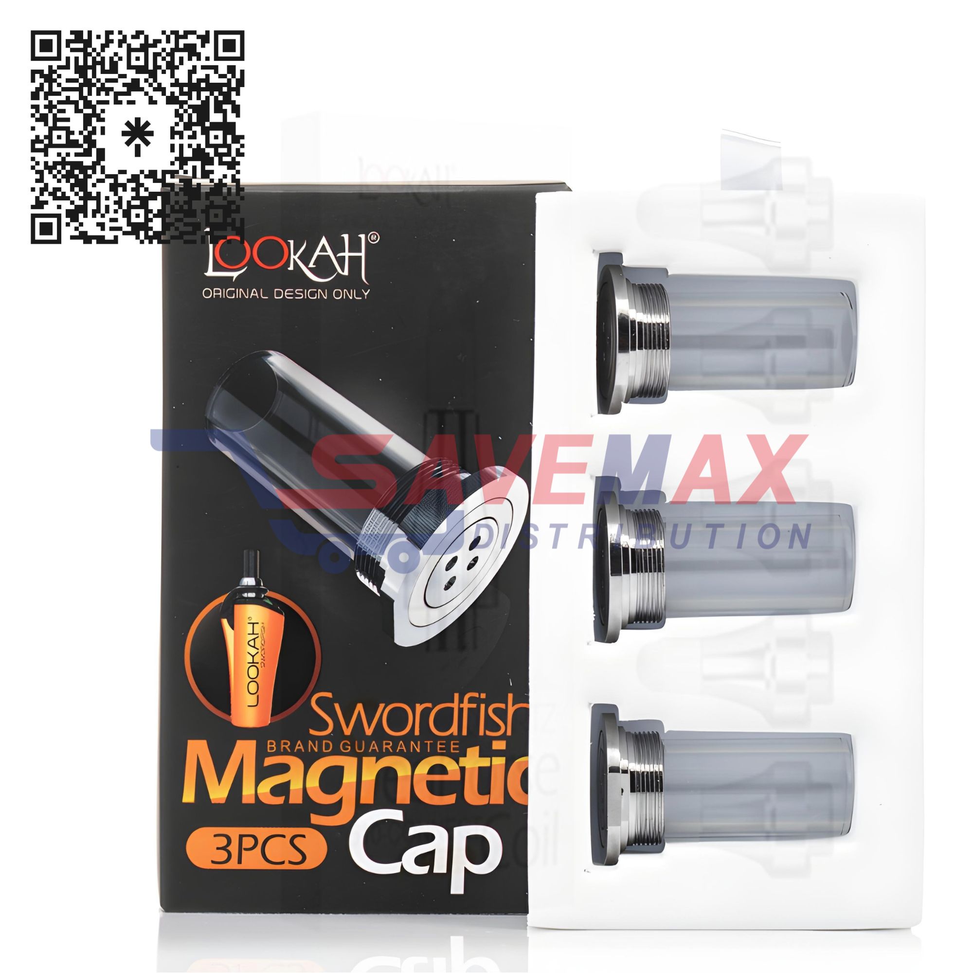 S08257 LOOKAH SWORDFISH MAGNETIC GLASS CAP 3PCS - Image 1