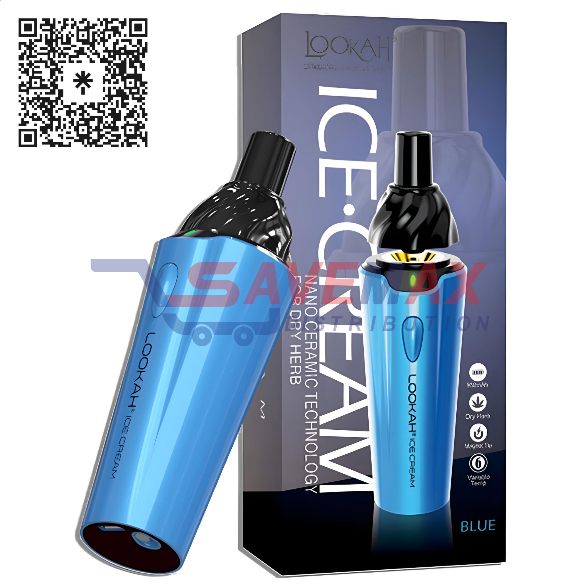 S08264 LOOKAH ICE CREAM VAPORIZER BLUE - Image 1