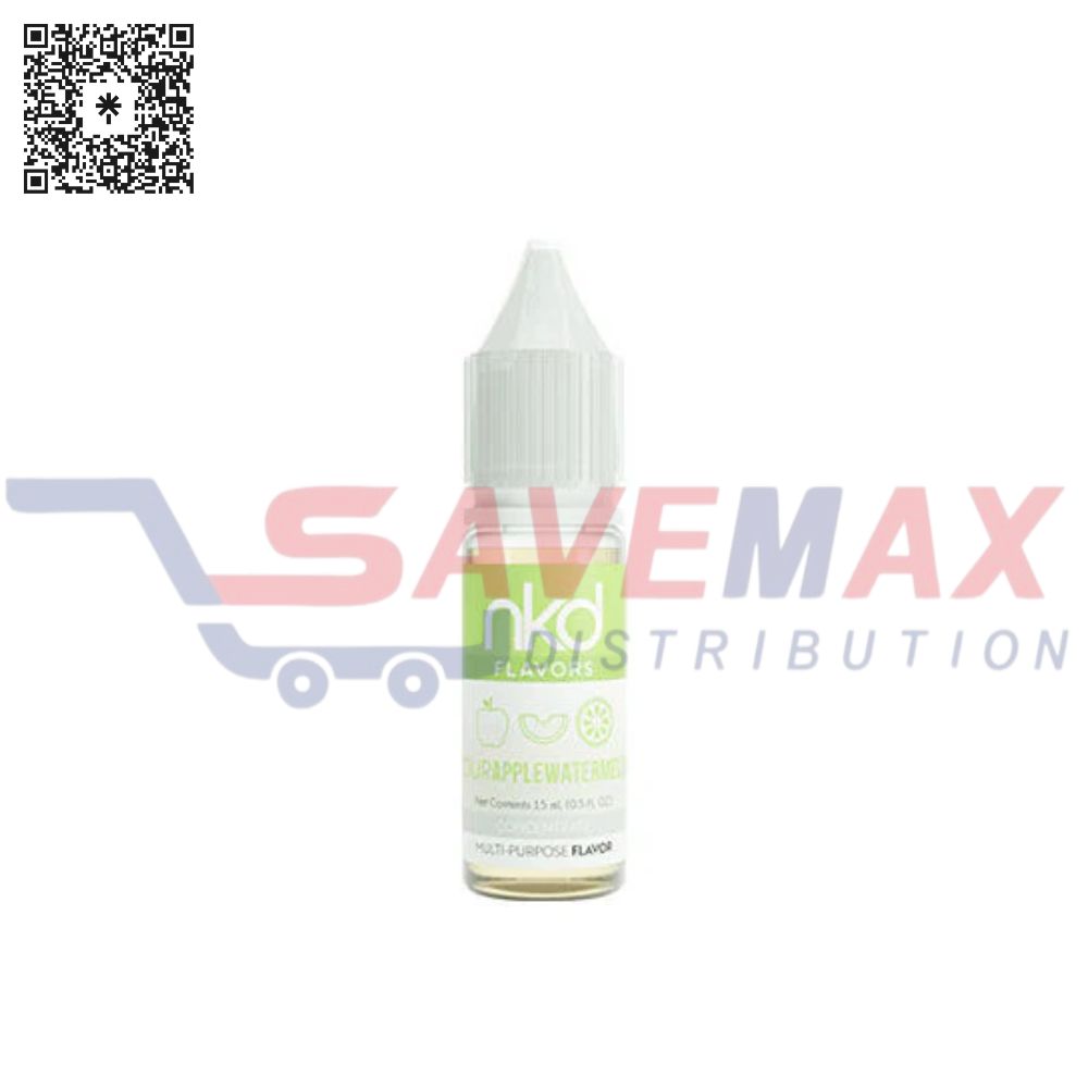 S08288 NKD FRUIT CONCENTRATE SOUR APPLE WATERMELON 15ML - Image 1