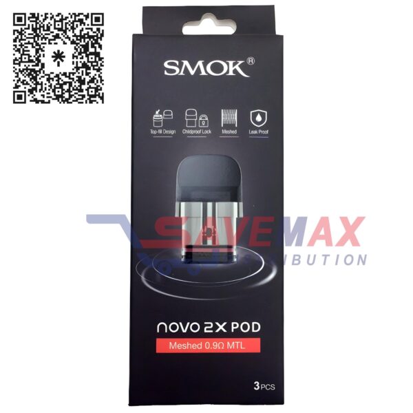 SMOK NOVO 2X POD MESH 0.9 3CT