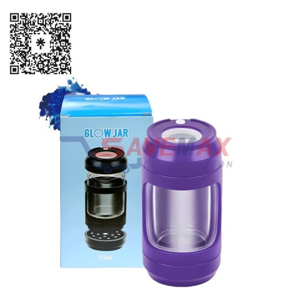 LED JAR WITH GRINDER/DESIGN
