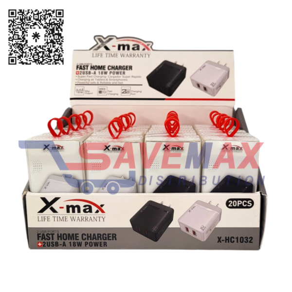 X-MAX FAST HOME CHARGER X-CH1032 20CT