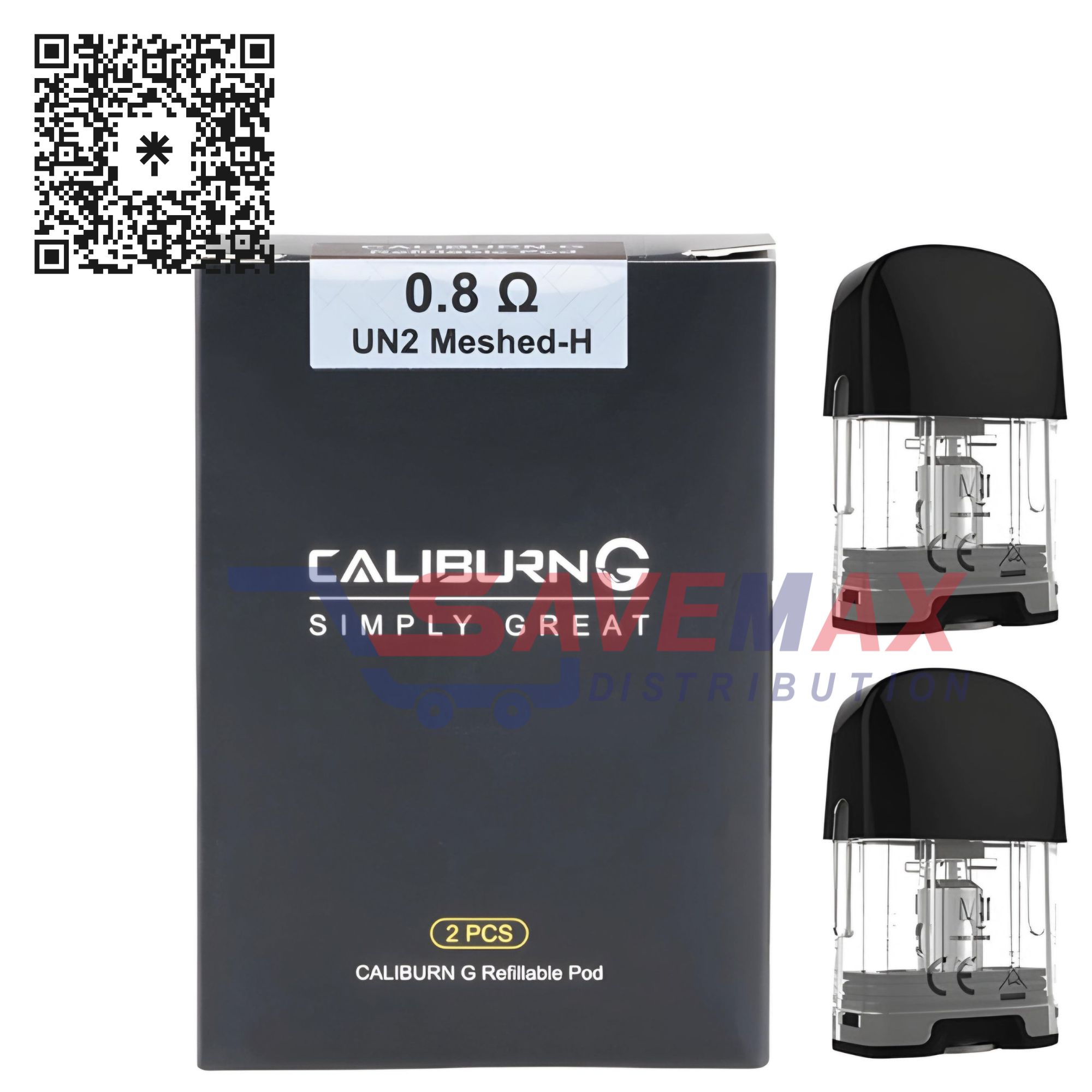 S08785 CALIBURN G REFILLABLE POD MESH 0.8 2CT - Image 1