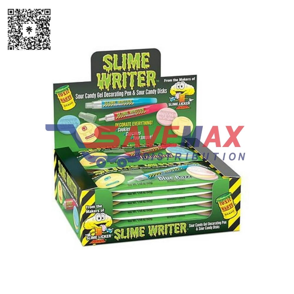 S08811 SLIME WRITER SOUR CANDY 12/1.48OZ - Image 1