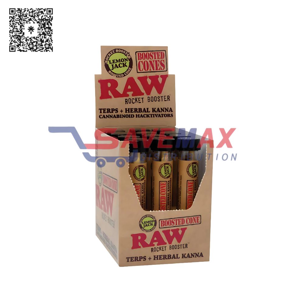 S09027 RAW ROCKET BOOSTER CONES LEMON JACK 12CT - Image 1