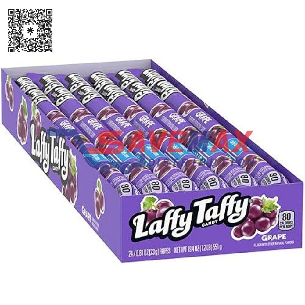 S09263 LAFFY TAFFY GRAPE CANDY 1.5OZ 24CT - Image 1