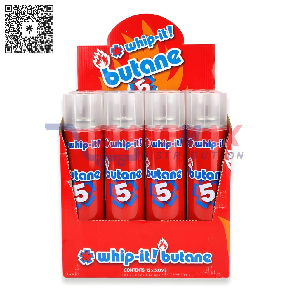 S09669 WHIP IT BUTANE GAS 300ML 12CT - Image 1