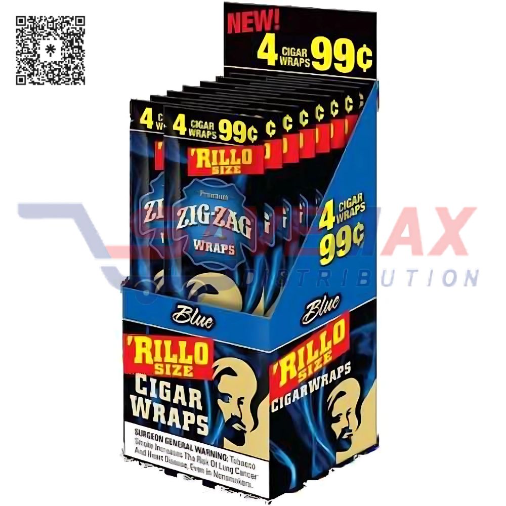S09841 ZIG-ZAG RILLO BLUE 4PK NPP - Image 1