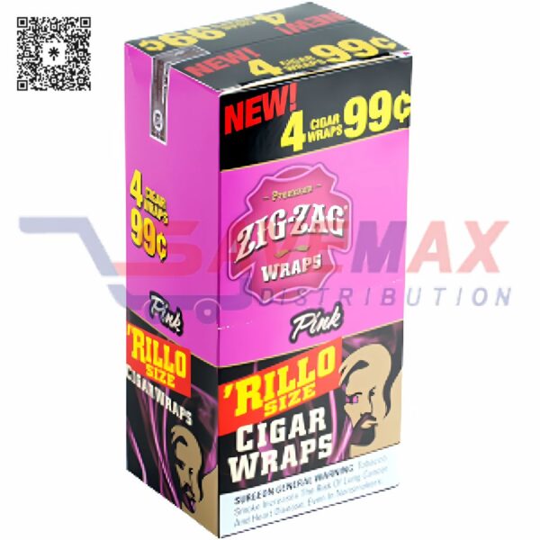 ZIG-ZAG RILLO PINK 4PK NPP