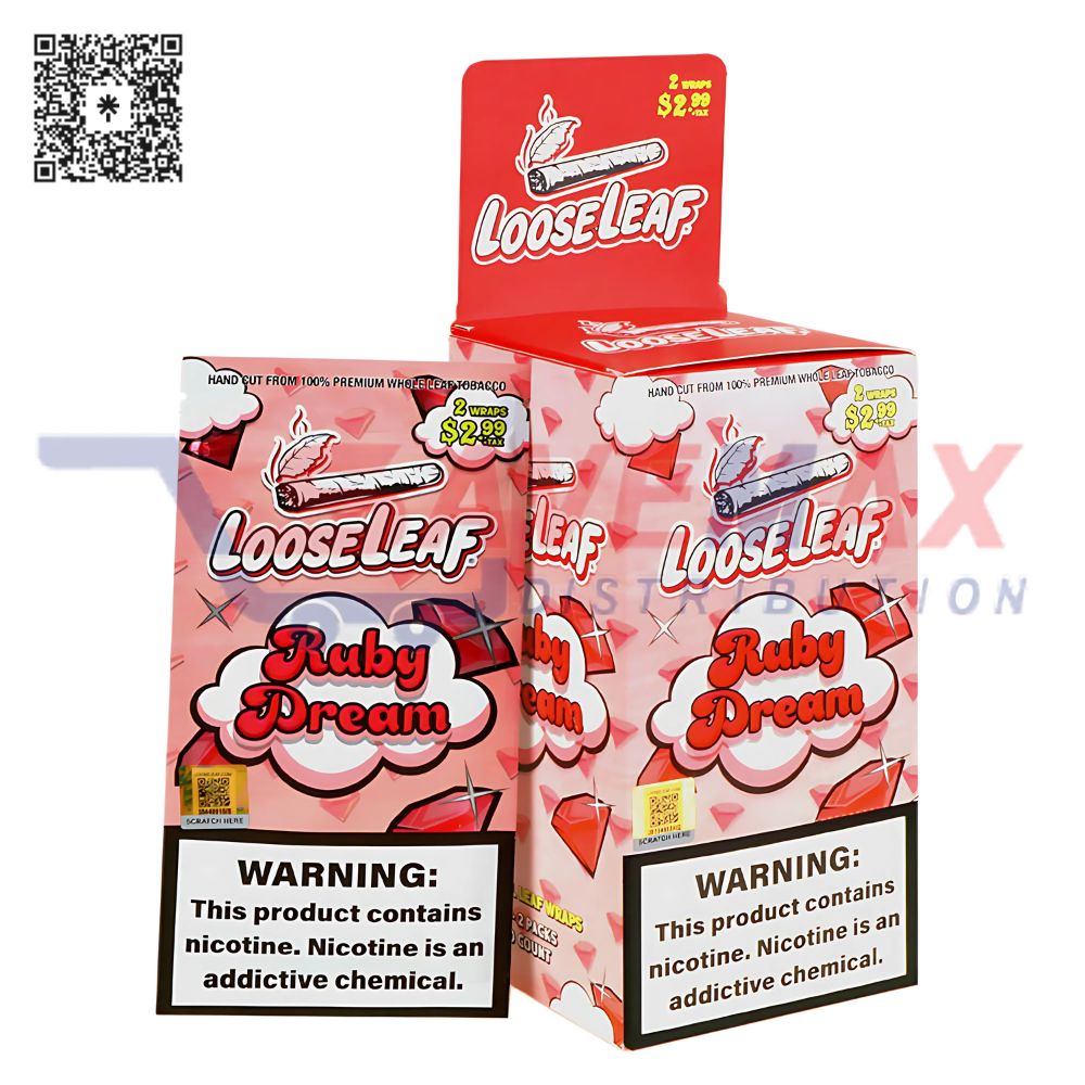 S09845 LOOSE LEAF RUBY DREAM 20PK/2F2.99 - Image 1