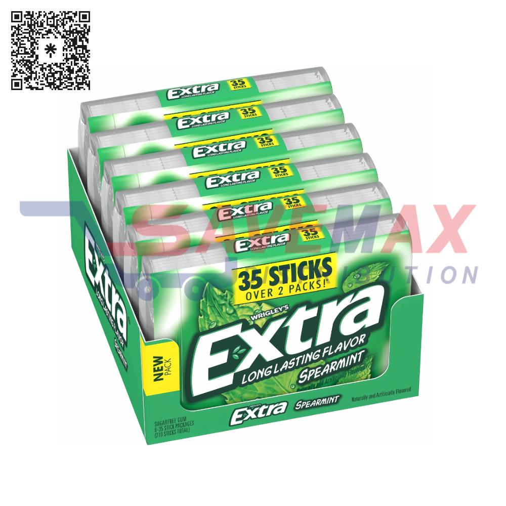 S09855 EXTRA GUM SPEARMINT 6CT/35ST - Image 1